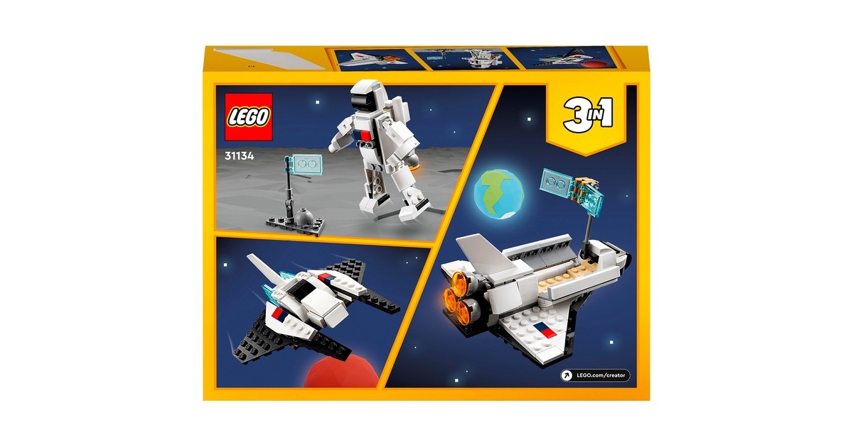 LEGO 31134 Creator 3-in-1 Spaceshuttle, Konstruktionsspielzeug