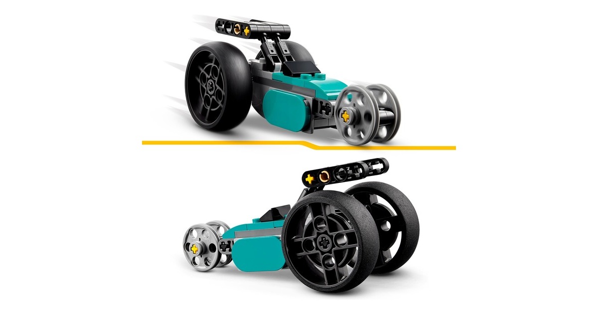 LEGO 31135 Creator 3-in-1 Oldtimer Motorrad, Konstruktionsspielzeug