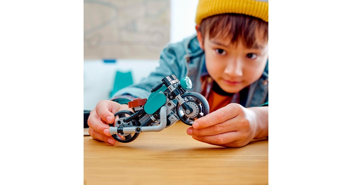 LEGO 31135 Creator 3-in-1 Oldtimer Motorrad, Konstruktionsspielzeug
