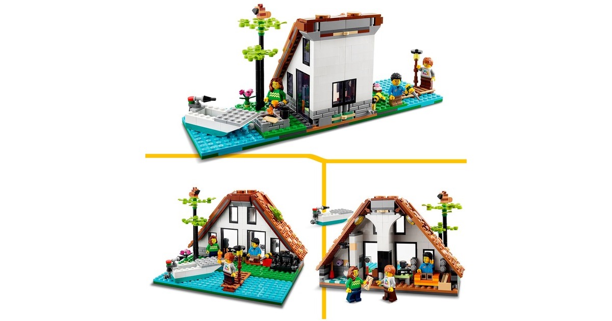 LEGO 31139 Creator 3-in-1 Gemütliches Haus, Konstruktionsspielzeug