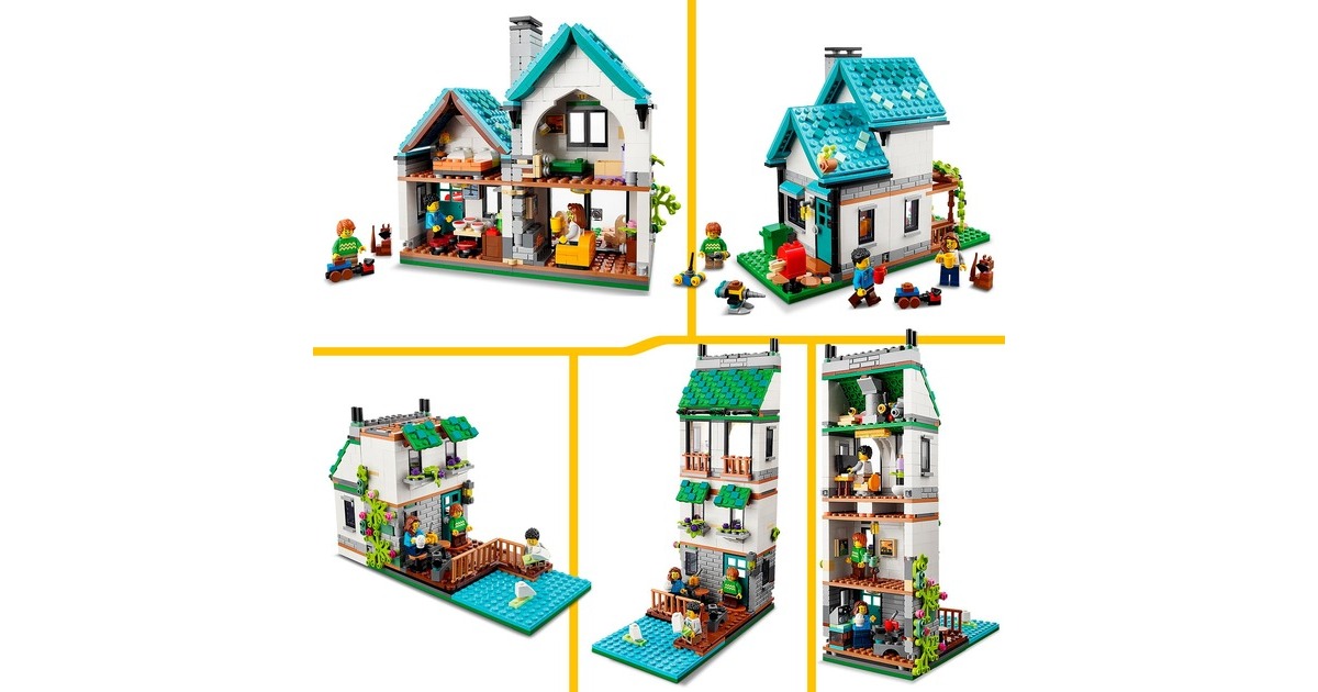LEGO 31139 Creator 3-in-1 Gemütliches Haus, Konstruktionsspielzeug