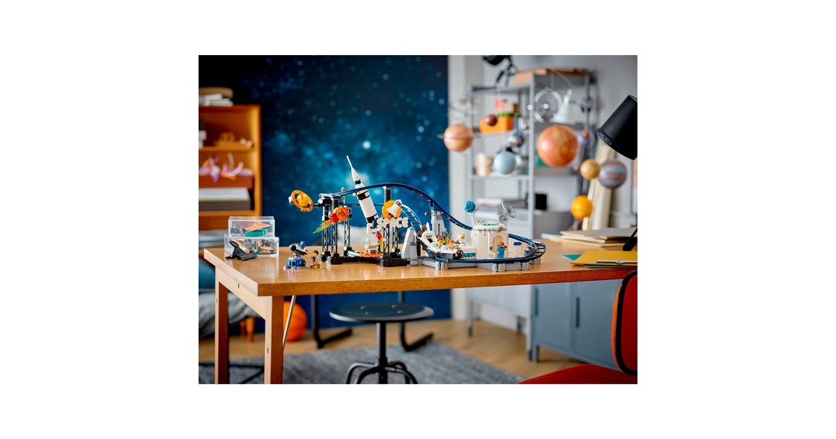LEGO 31142 Creator 3-in-1 Weltraum-Achterbahn, Konstruktionsspielzeug