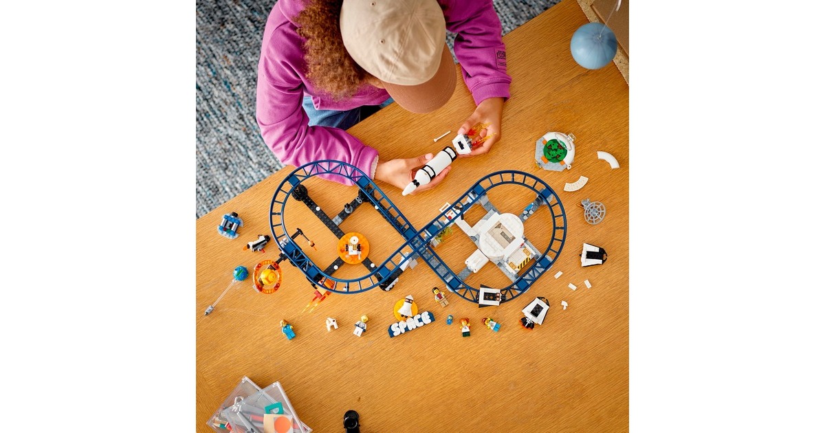 LEGO 31142 Creator 3-in-1 Weltraum-Achterbahn, Konstruktionsspielzeug