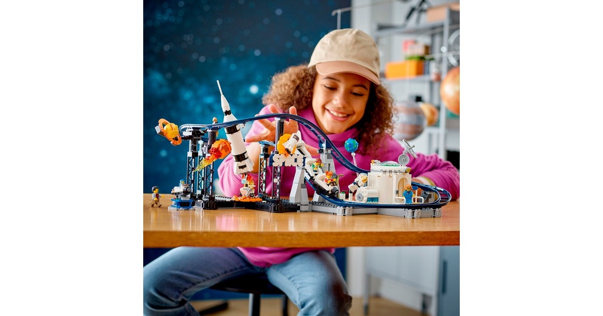 LEGO 31142 Creator 3-in-1 Weltraum-Achterbahn, Konstruktionsspielzeug