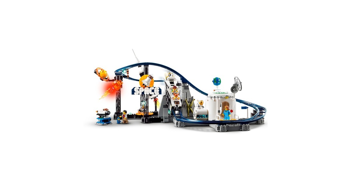 LEGO 31142 Creator 3-in-1 Weltraum-Achterbahn, Konstruktionsspielzeug