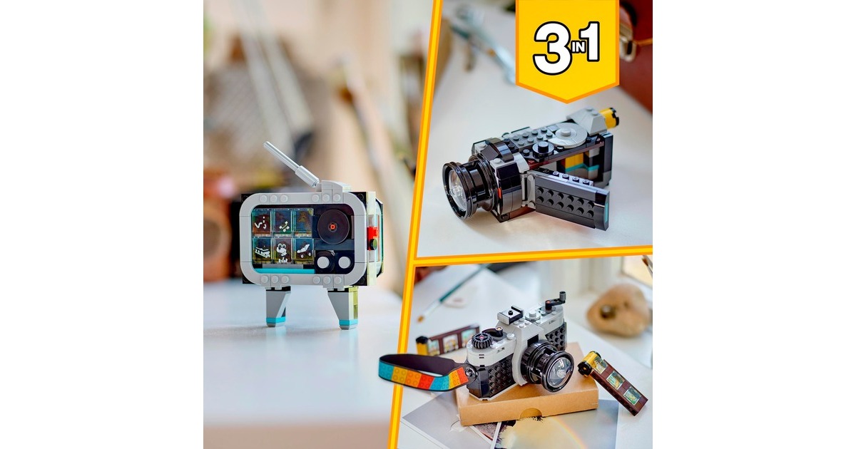 LEGO 31147 Creator 3-in-1 Retro Kamera, Konstruktionsspielzeug