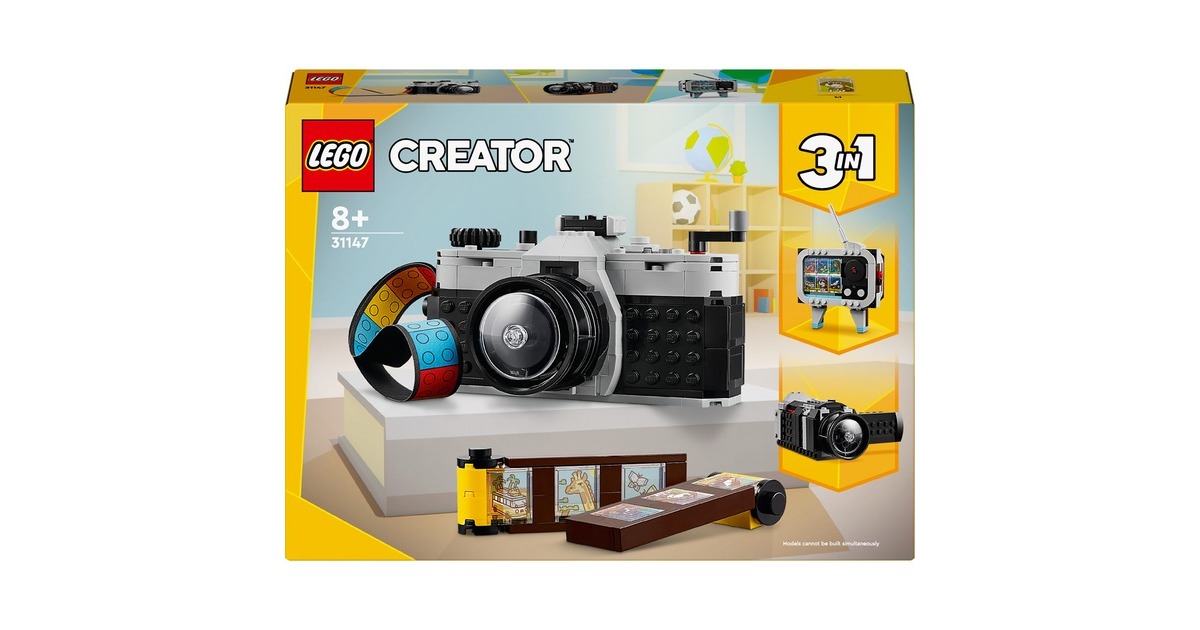 LEGO 31147 Creator 3-in-1 Retro Kamera, Konstruktionsspielzeug