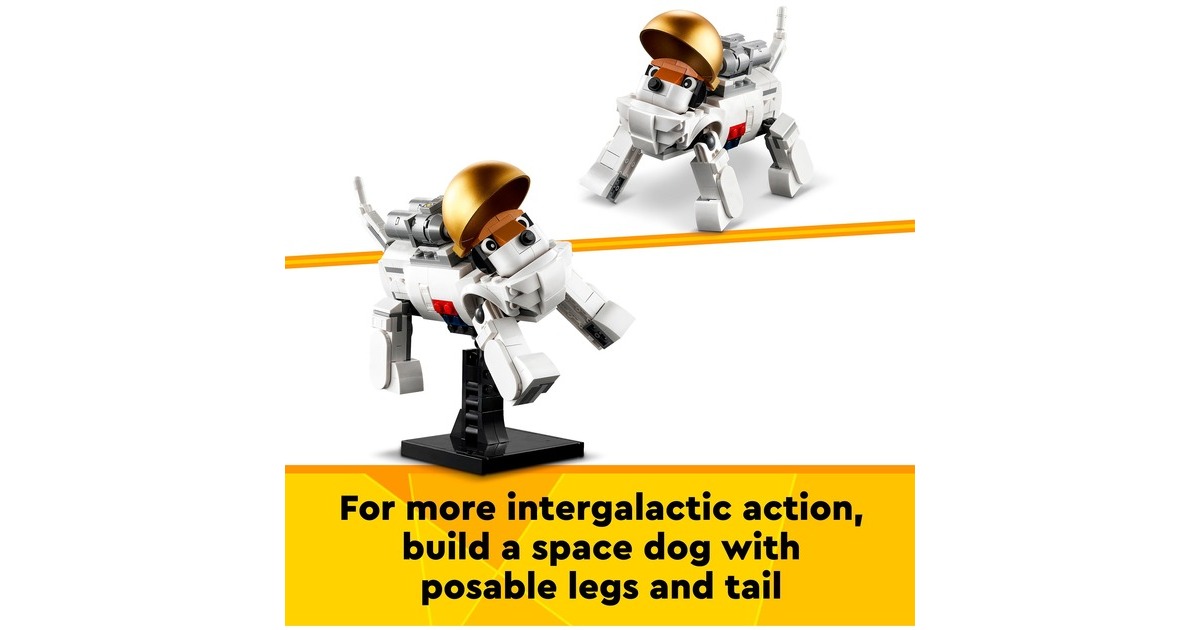 LEGO 31152 Creator 3-in-1 Astronaut im Weltraum, Konstruktionsspielzeug