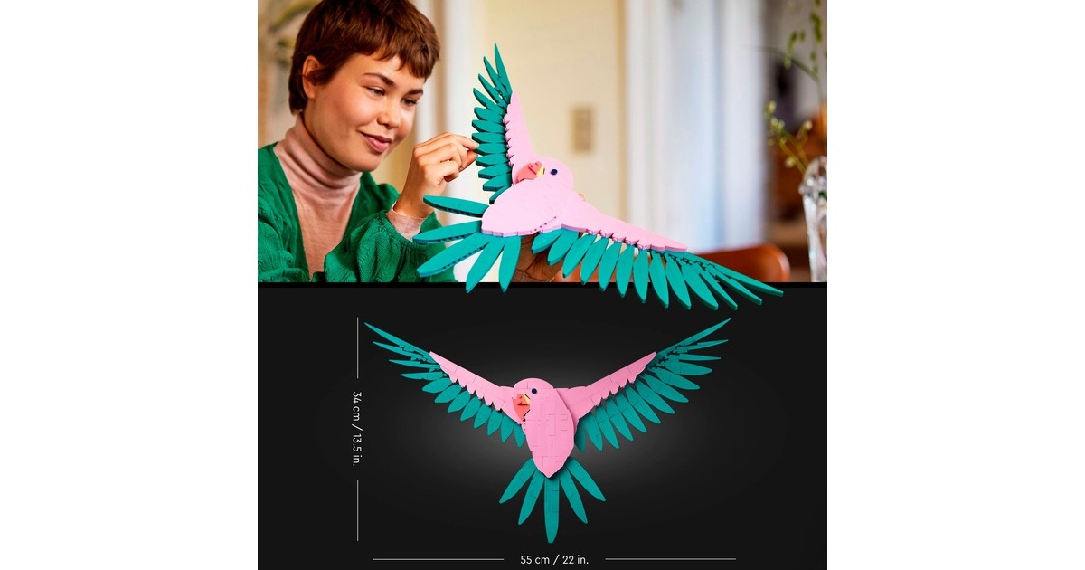 LEGO 31211 Art Die Fauna Kollektion - Aras, Konstruktionsspielzeug