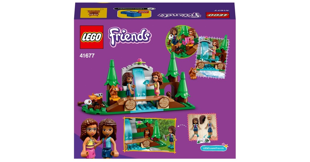 LEGO 41677 Friends Wasserfall im Wald, Konstruktionsspielzeug