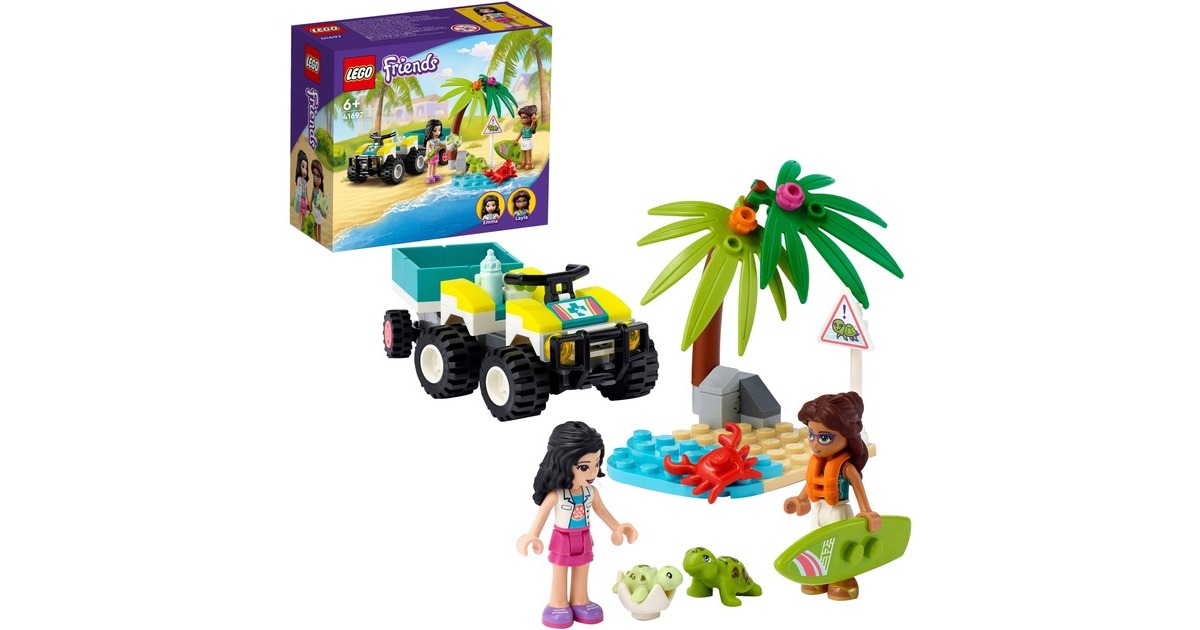 LEGO 41697 Friends Schildkröten-Rettungswagen, Konstruktionsspielzeug
