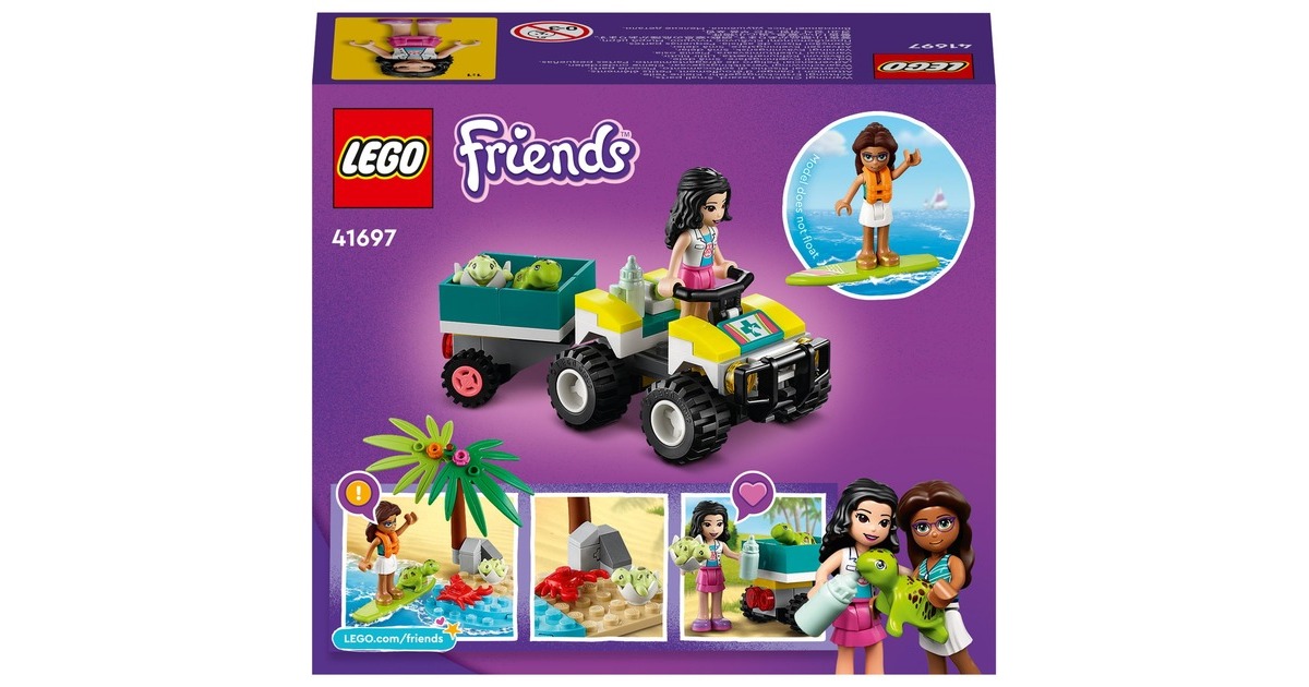 LEGO 41697 Friends Schildkröten-Rettungswagen, Konstruktionsspielzeug