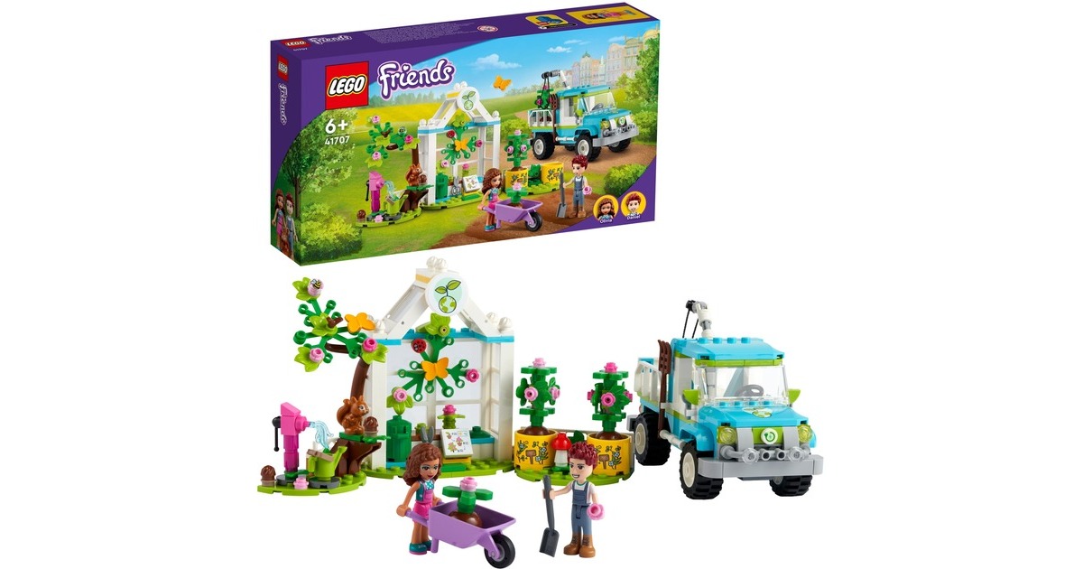 LEGO 41707 Friends Baumpflanzungsfahrzeug, Konstruktionsspielzeug