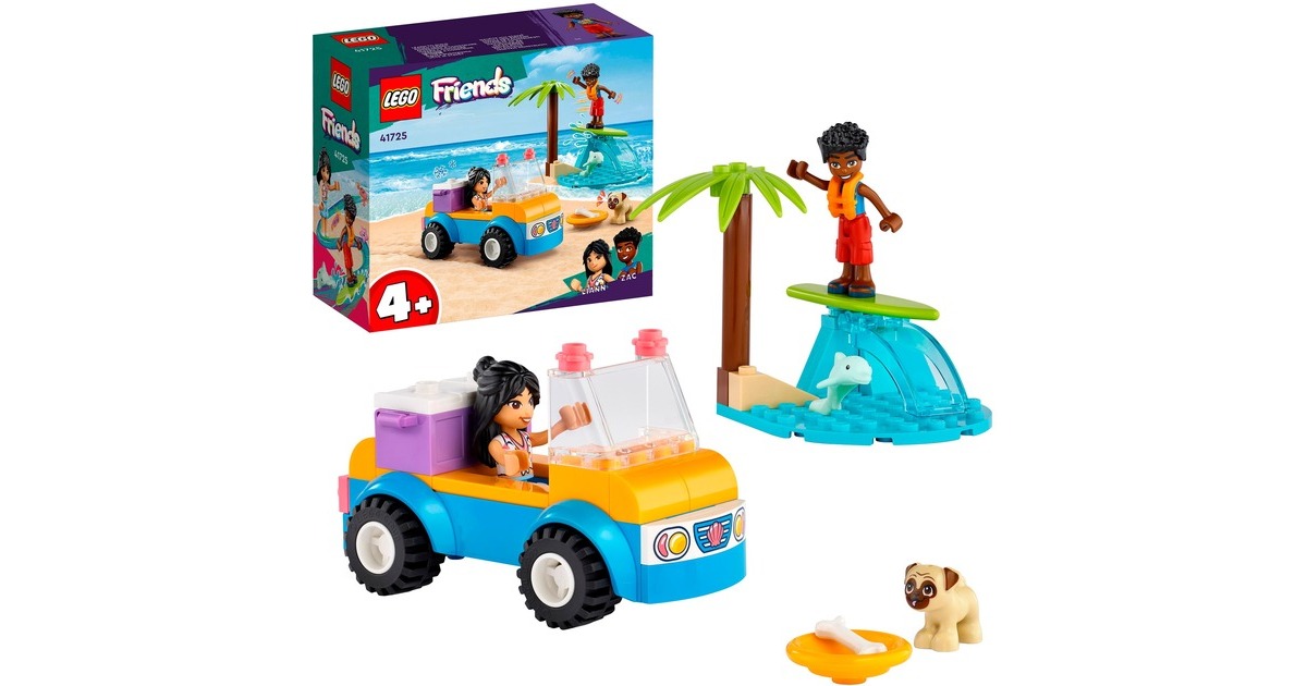 LEGO 41725 Friends Strandbuggy-Spaß, Konstruktionsspielzeug