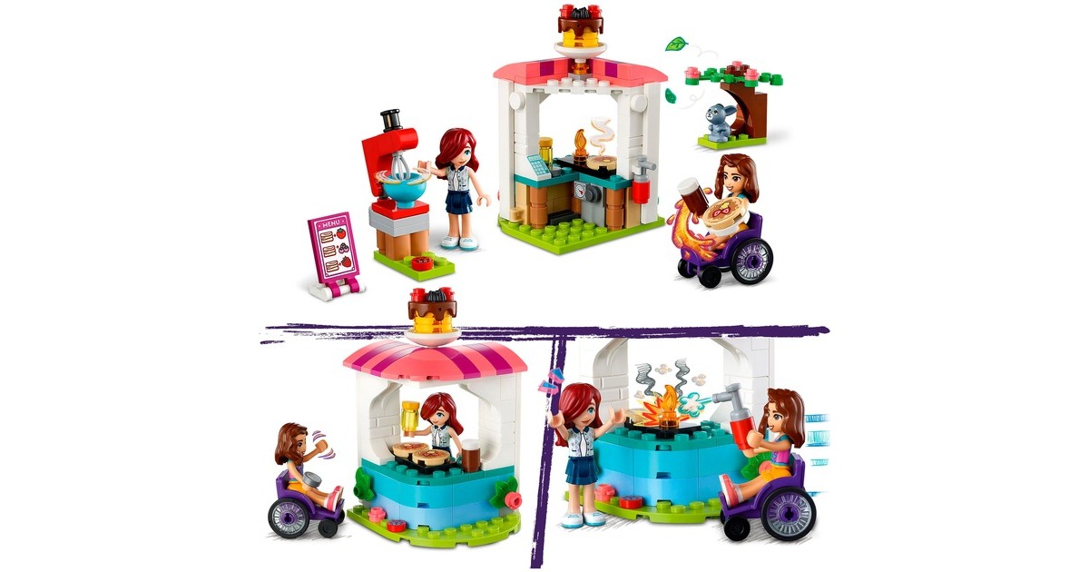 LEGO 41753 Friends Pfannkuchen-Shop, Konstruktionsspielzeug