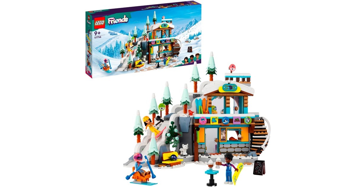 LEGO 41756 Friends Skipiste und Café, Konstruktionsspielzeug