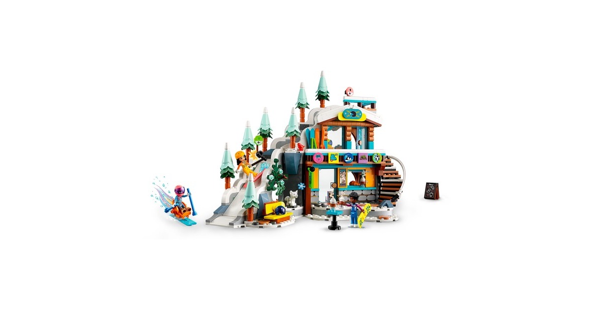 LEGO 41756 Friends Skipiste und Café, Konstruktionsspielzeug