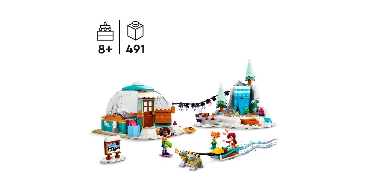 LEGO 41760 Friends Ferien im Iglu, Konstruktionsspielzeug