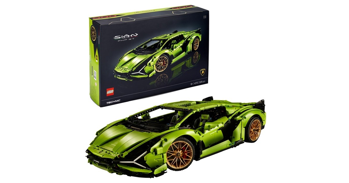 LEGO 42115 Technic Lamborghini Sián FKP 37, Konstruktionsspielzeug(hellgrün)