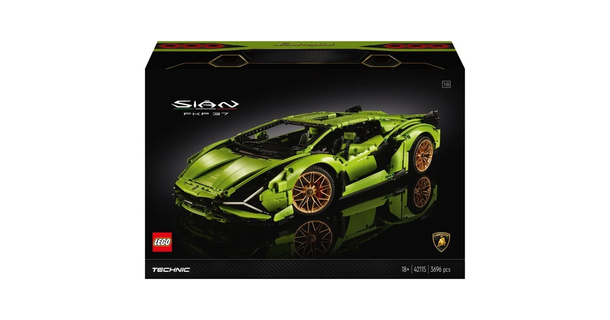 LEGO 42115 Technic Lamborghini Sián FKP 37, Konstruktionsspielzeug(hellgrün)