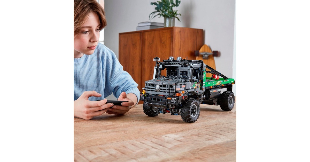 LEGO 42129 Technic 4x4 Mercedes-Benz Zetros Offroad-Truck, Konstruktionsspielzeug(App-kontrolliertes Lkw-Spielzeug )