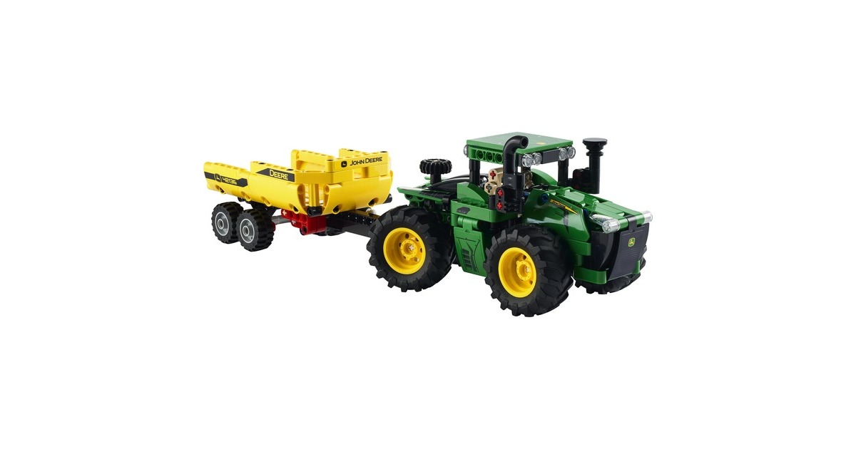 LEGO 42136 Technic John Deere 9620R 4WD Traktor, Konstruktionsspielzeug(Mit Anhänger)