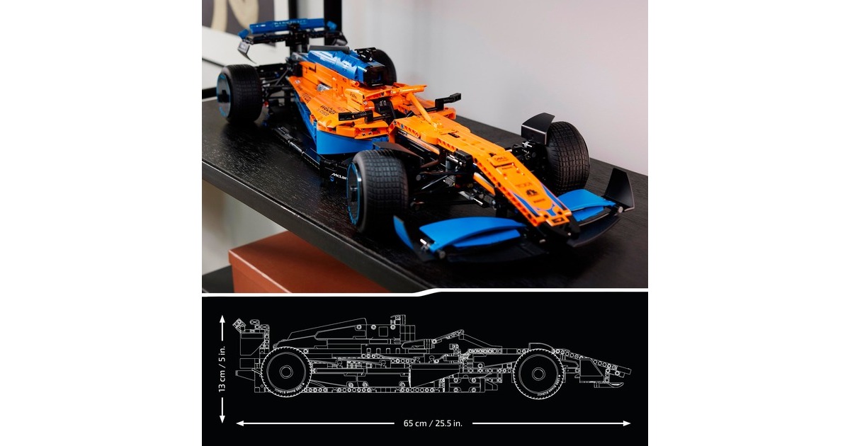 LEGO 42141 Technic McLaren Formel 1 Rennwagen, Konstruktionsspielzeug