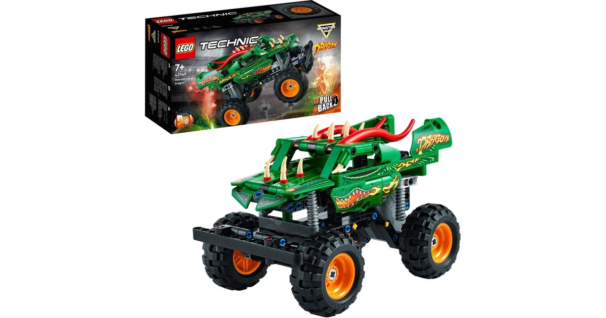 LEGO 42149 Technic Monster Jam Dragon, Konstruktionsspielzeug
