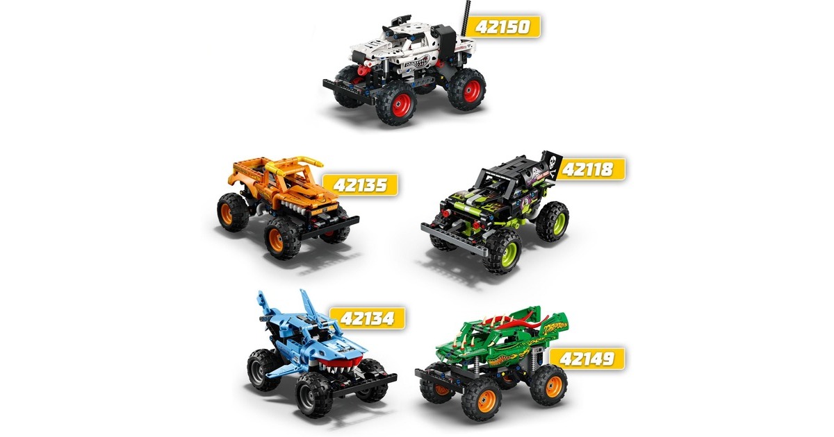 LEGO 42149 Technic Monster Jam Dragon, Konstruktionsspielzeug