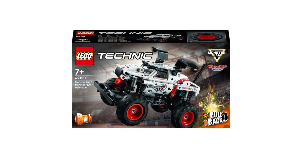 LEGO 42150 Technic Monster Jam Monster Mutt Dalmatian, Konstruktionsspielzeug