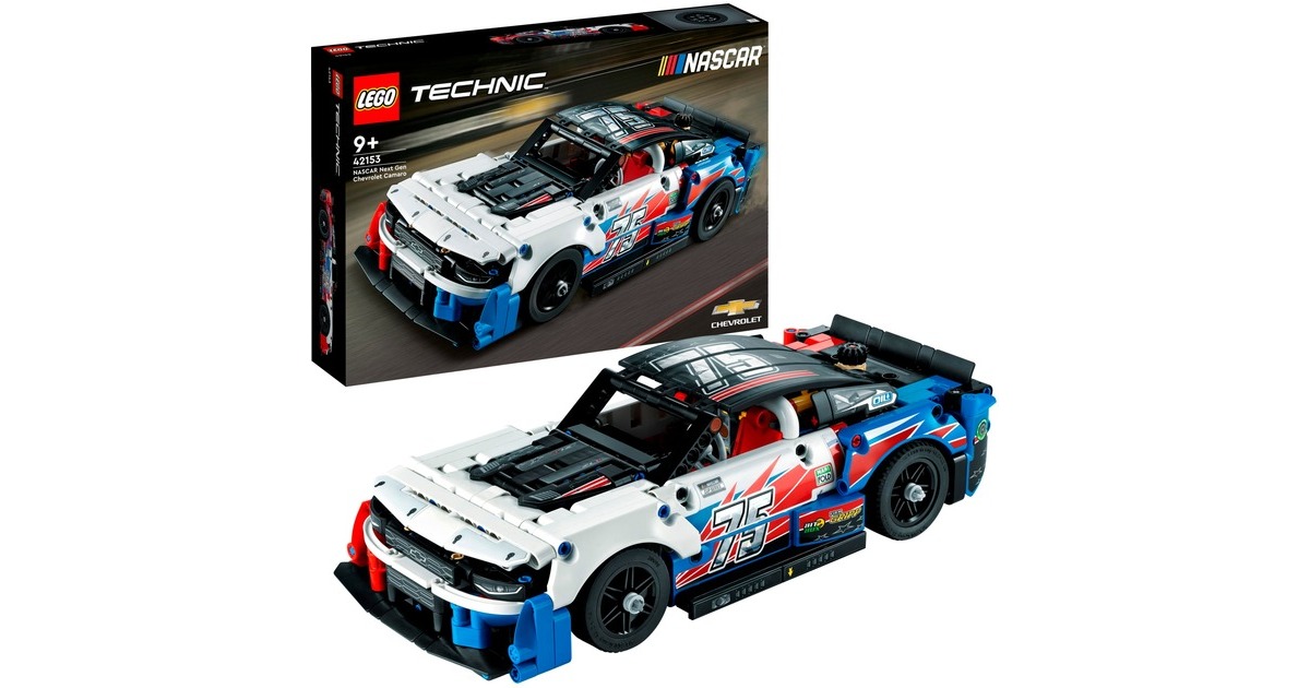 LEGO 42153 Technic Nascar Next Gen Chevrolet Camaro ZL1, Konstruktionsspielzeug