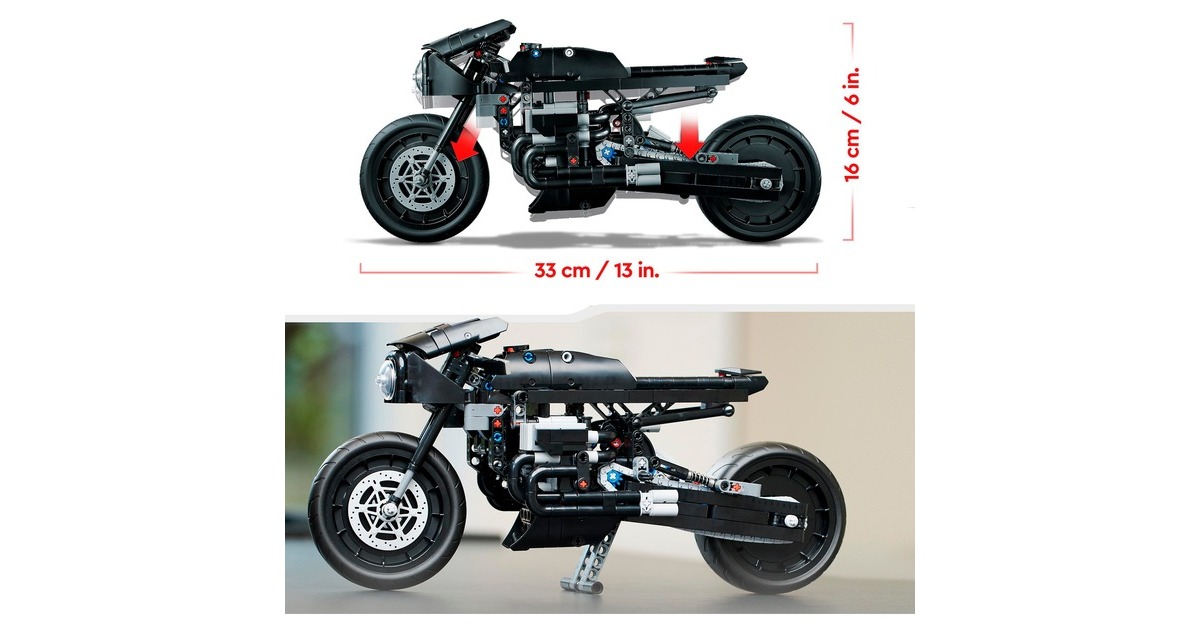 LEGO 42155 Technic The Batman - Batcycle, Konstruktionsspielzeug