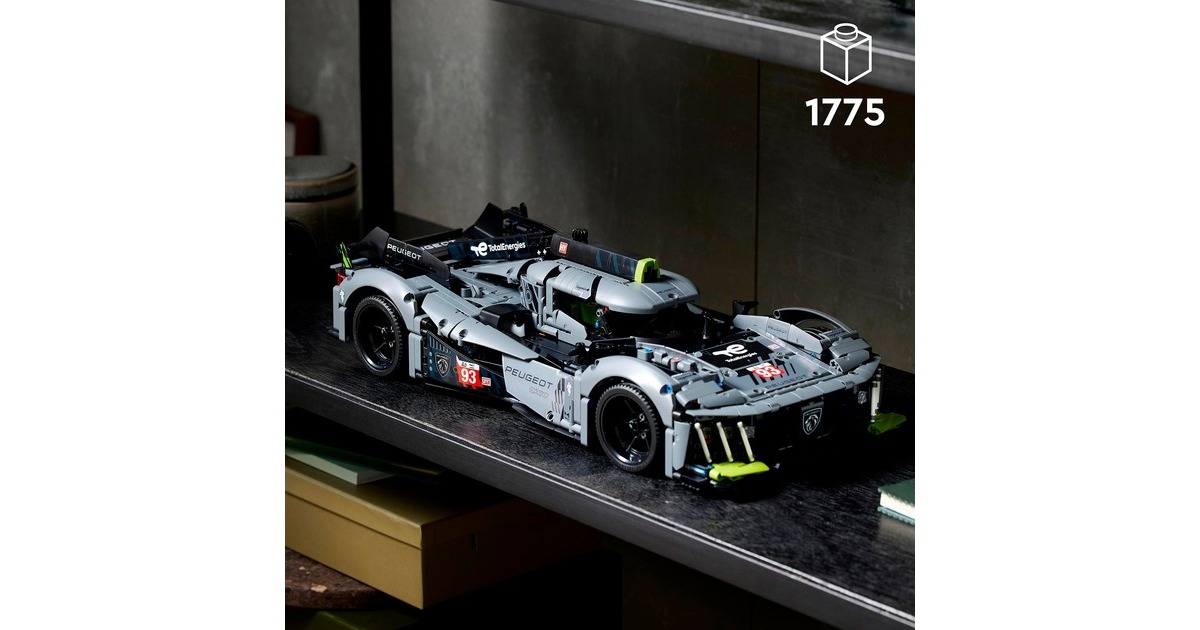 LEGO 42156 Technic PEUGEOT 9X8 24H Le Mans Hybrid Hypercar, Konstruktionsspielzeug
