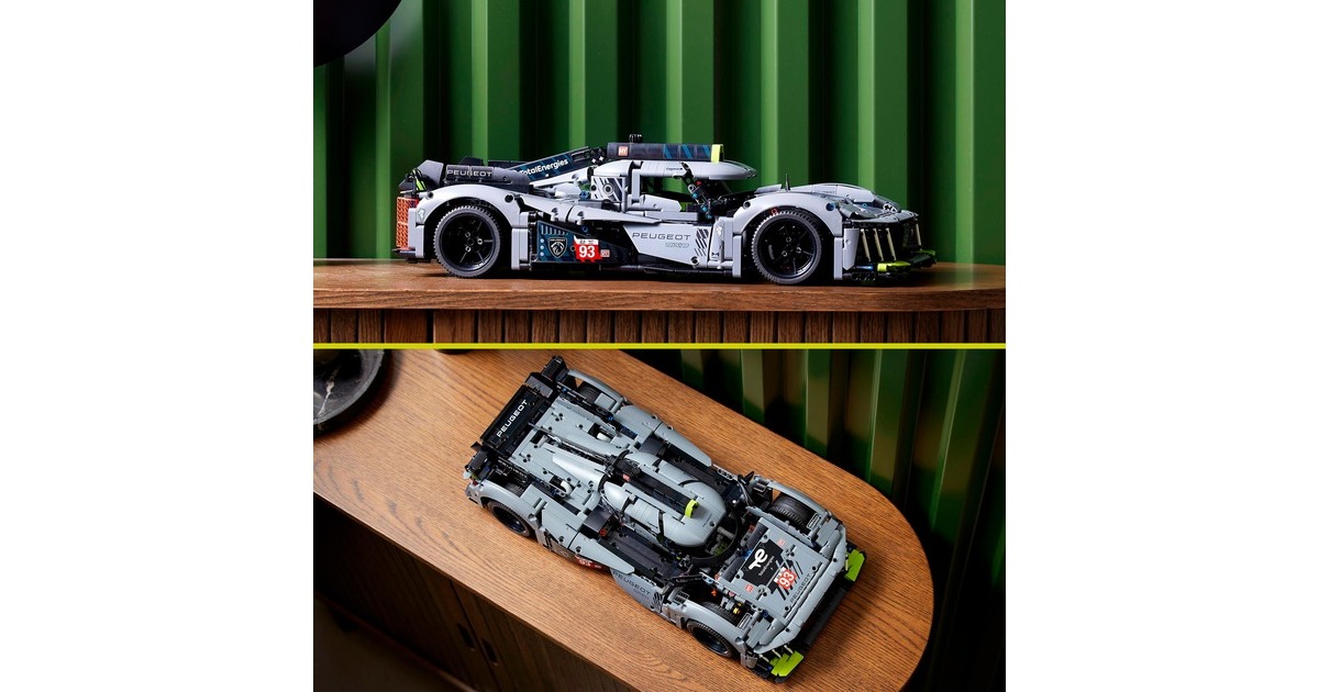 LEGO 42156 Technic PEUGEOT 9X8 24H Le Mans Hybrid Hypercar, Konstruktionsspielzeug