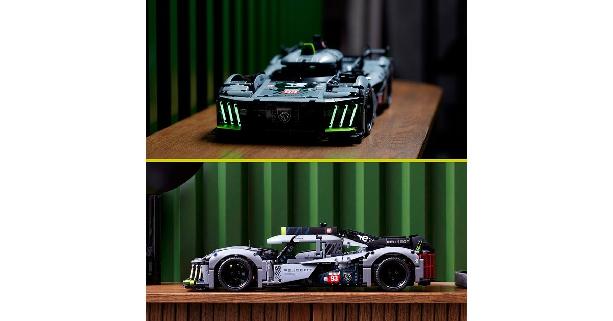 LEGO 42156 Technic PEUGEOT 9X8 24H Le Mans Hybrid Hypercar, Konstruktionsspielzeug