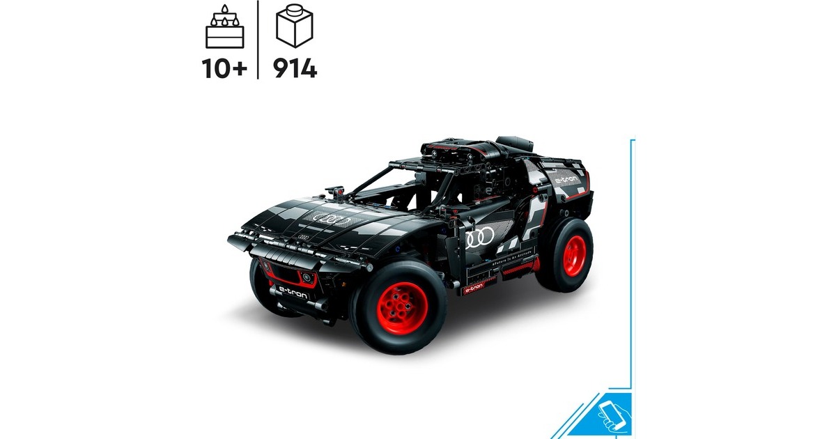 LEGO 42160 Technic Audi RS Q e-tron, Konstruktionsspielzeug(App-kontrollierter Geländewagen)