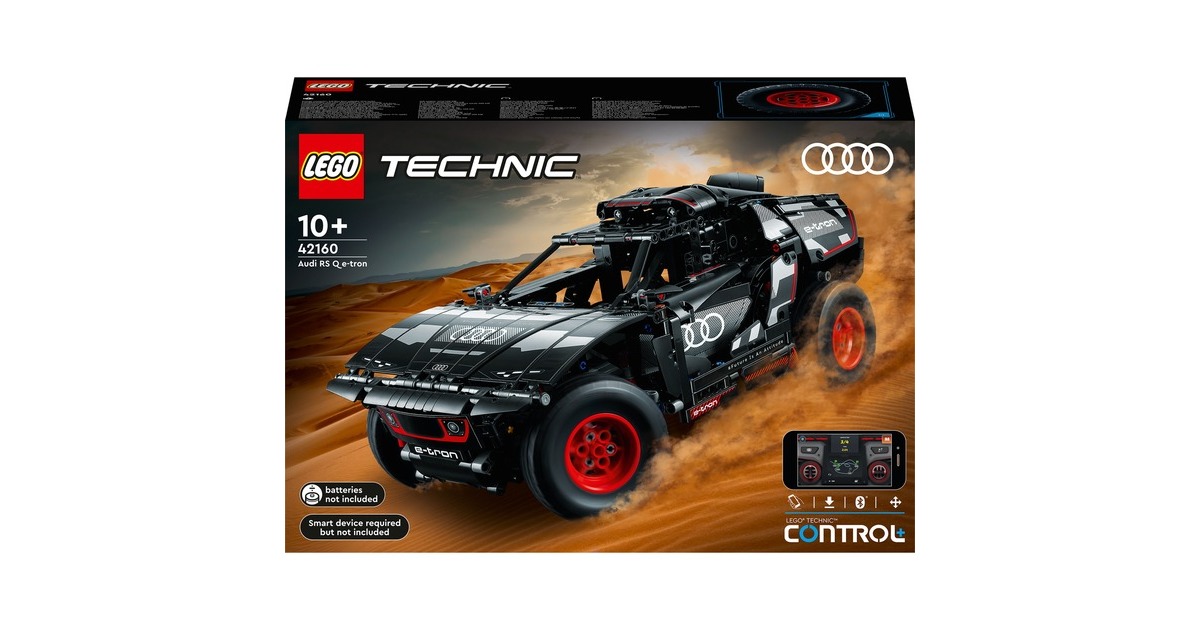 LEGO 42160 Technic Audi RS Q e-tron, Konstruktionsspielzeug(App-kontrollierter Geländewagen)