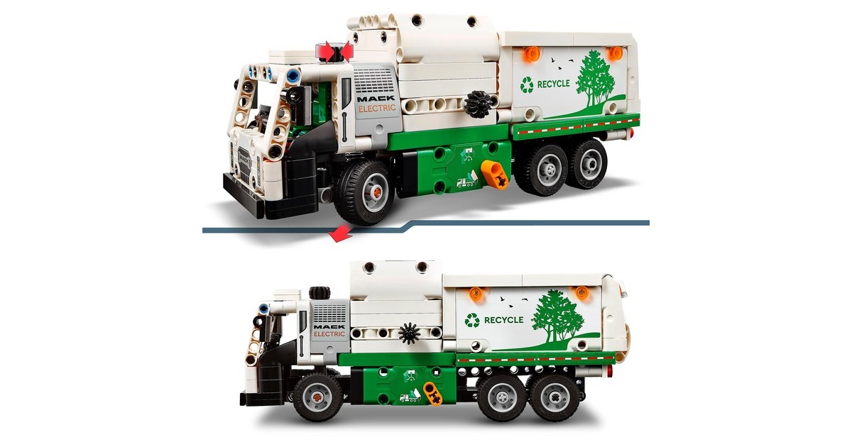 LEGO 42167 Technic Mack LR Electric Müllwagen, Konstruktionsspielzeug