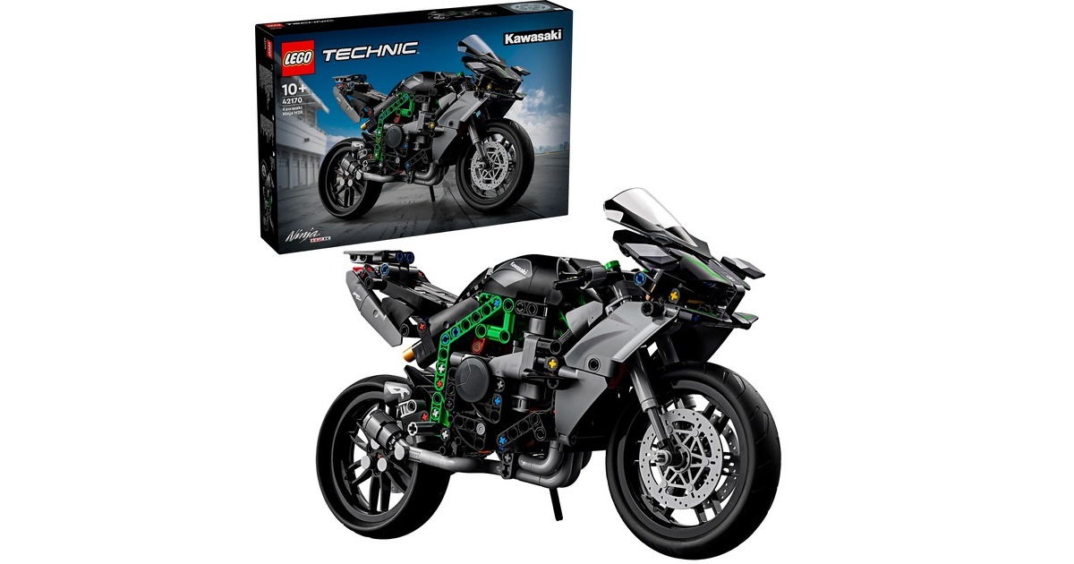 LEGO 42170 Technic Kawasaki Ninja H2R Motorrad, Konstruktionsspielzeug
