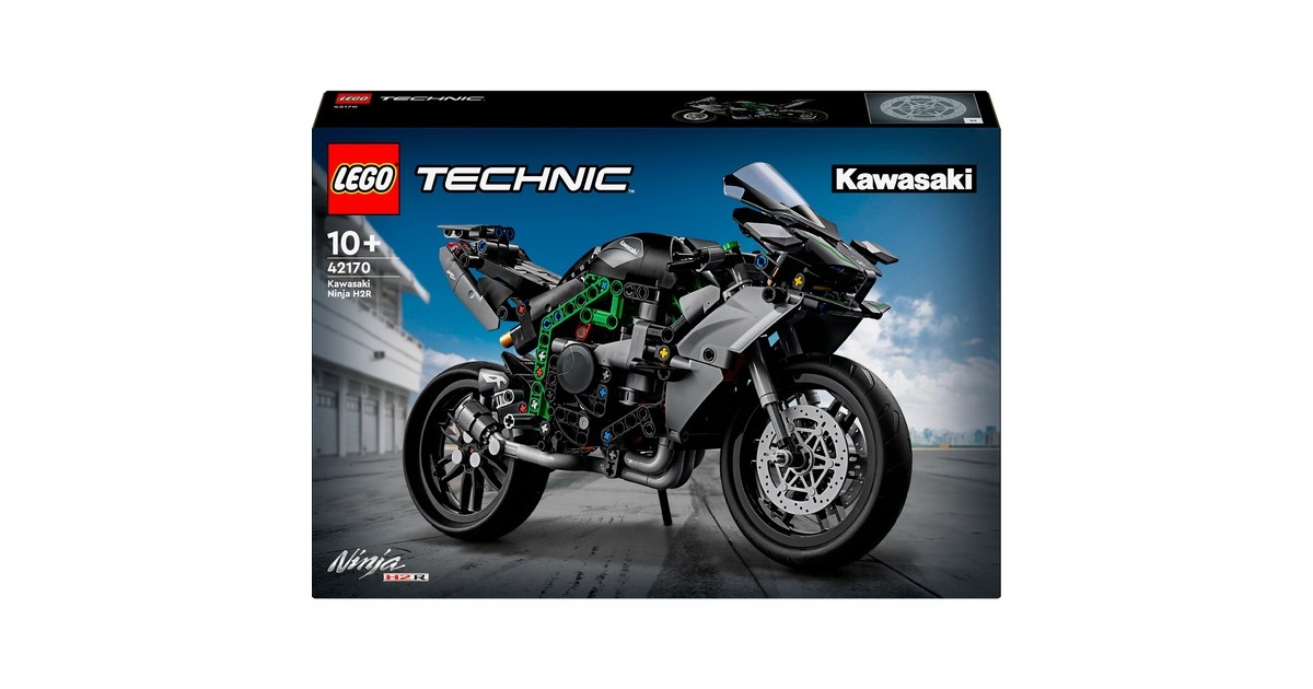 LEGO 42170 Technic Kawasaki Ninja H2R Motorrad, Konstruktionsspielzeug