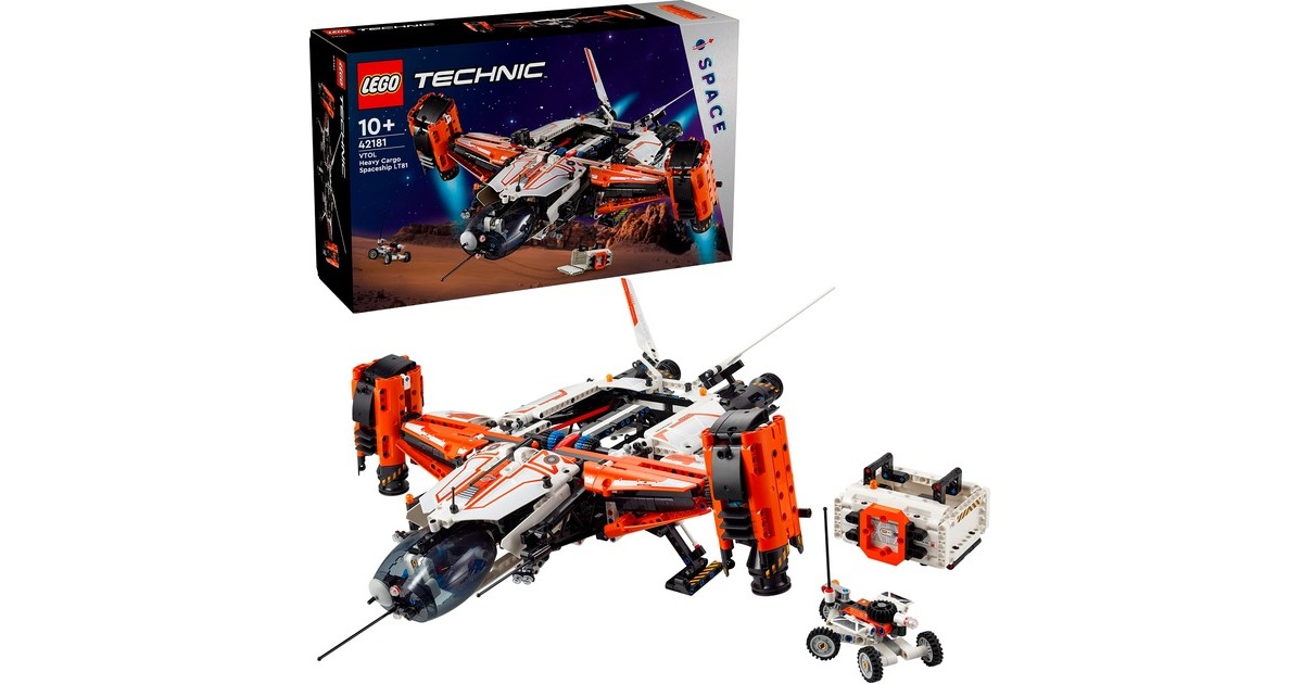 LEGO 42181 Technic VTOL Schwerlastraumfrachter LT81, Konstruktionsspielzeug