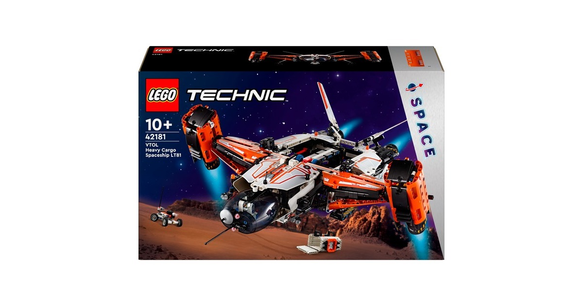 LEGO 42181 Technic VTOL Schwerlastraumfrachter LT81, Konstruktionsspielzeug