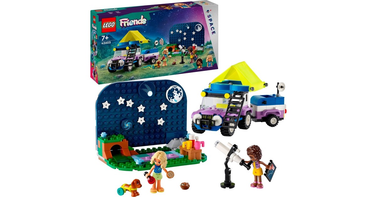 LEGO 42603 Friends Sternengucker-Campingfahrzeug, Konstruktionsspielzeug