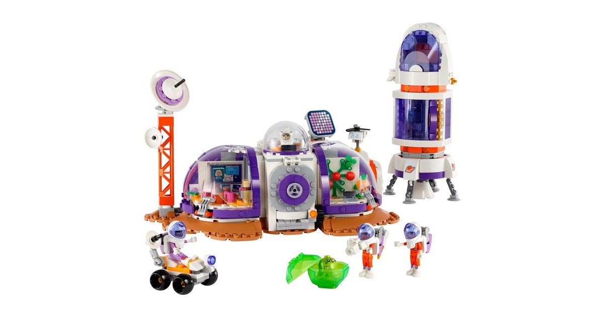 LEGO 42605 Friends Mars-Raumbasis mit Rakete, Konstruktionsspielzeug