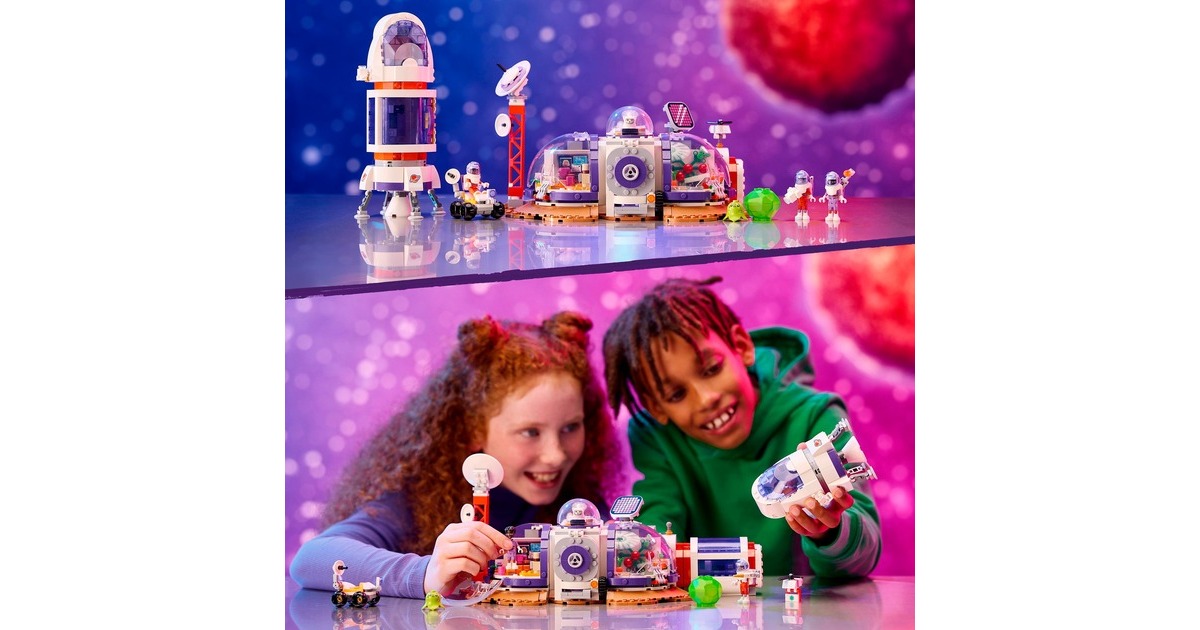 LEGO 42605 Friends Mars-Raumbasis mit Rakete, Konstruktionsspielzeug