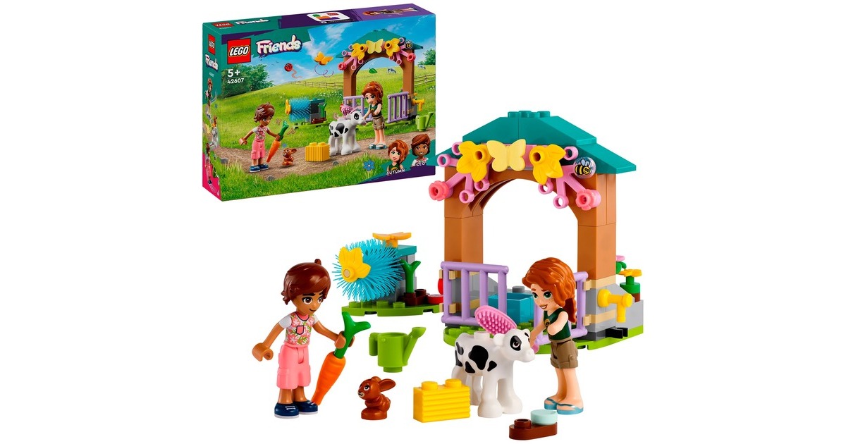 LEGO 42607 Friends Autumns Kälbchenstall, Konstruktionsspielzeug
