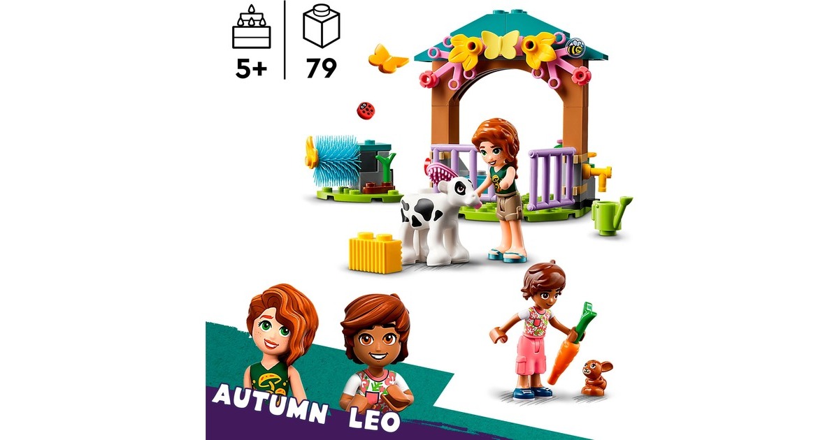 LEGO 42607 Friends Autumns Kälbchenstall, Konstruktionsspielzeug