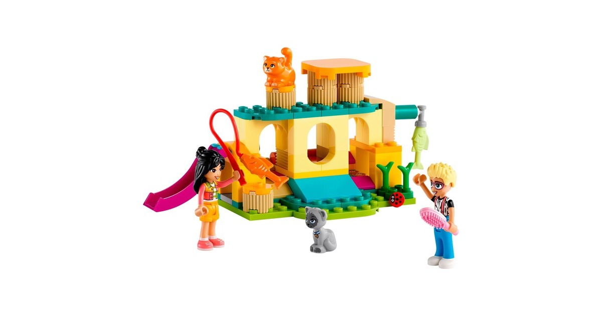 LEGO 42612 Friends Abenteuer auf dem Katzenspielplatz, Konstruktionsspielzeug