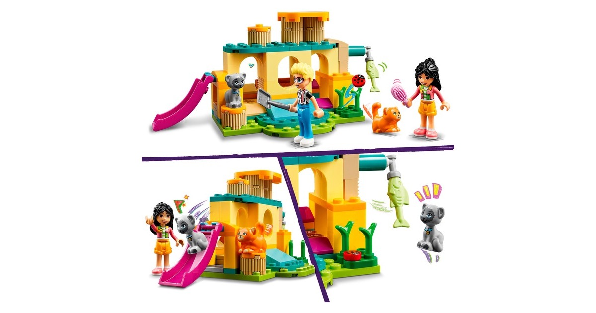 LEGO 42612 Friends Abenteuer auf dem Katzenspielplatz, Konstruktionsspielzeug