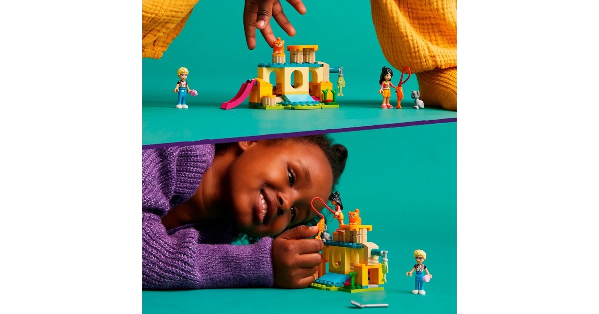 LEGO 42612 Friends Abenteuer auf dem Katzenspielplatz, Konstruktionsspielzeug